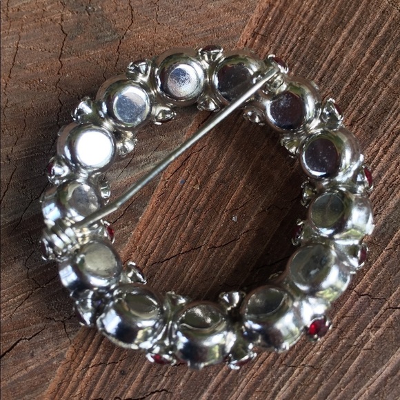 Bright Iridescent wreath Brooch Pin Vintage - Picture 4 of 7